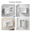 10Pcs ABS Electric Socket Box Wall Mounted Outlet Box for Indoor Use 5