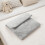 Grey Electric Heating Pad Cover Plush Flannel Sleeve Comfortable 8