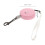Pink Lightweight Retractable Pet Leash with Wrist Strap 2
