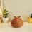 Brown Round Storage Basket with Lid for Fruit Bread and Vegetables 8