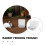 4Pcs Plastic Rabbit Feeder Box for Cage Automatic Hay Dispenser White 4