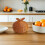 Brown Round Storage Basket with Lid for Fruit Bread and Vegetables 10