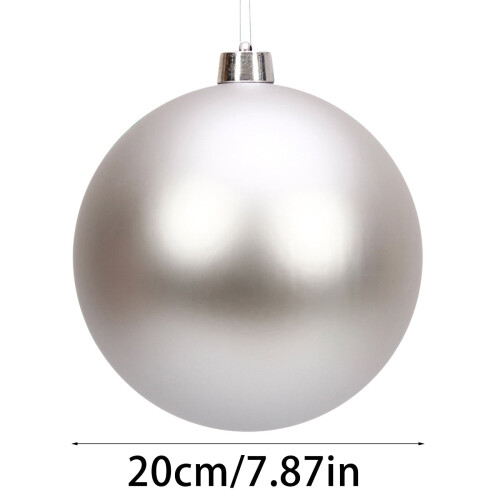 20 cm matgroene kerstbal, 20 cm onbreekbaar 2