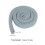 4Pcs Grey Fabric Bed Gap Filler for Dorms - Flexible 2