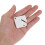60Pcs White Acrylic Key Tags for Slotted Key Cabinets Hook 7