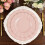Conjunto de 10 pratos de jantar de plástico rosa dourado, 23 cm (9 polegadas) 2