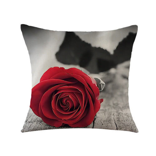 Kayannuo efterårspudebetræk 18x18 tommer rosedesign 1