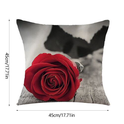 Kayannuo efterårspudebetræk 18x18 tommer rosedesign 2