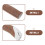4Pcs Hiking Pole Cork Handles Replacement Soft Cork and Plastic Grip 4