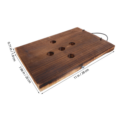 Carbonized Wood Vertical Plant Display Board for Home Wall Decor 1