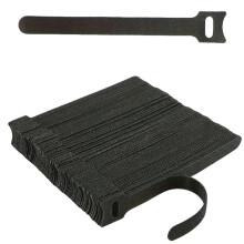 Reusable Nylon Cable Organizer Straps 50 Pack Adjustable Hook and Loop Ties for Quick Wire Management