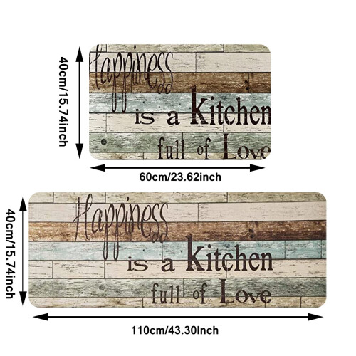Ensemble de tapis de cuisine Halloween lavable (2 pièces) 2