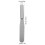 6Pcs Stainless Steel Cake Spatula Set Silver Metal Icing Tools 2