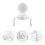 White Ppsu Spill Proof Sippy Cup Lid Replacement for Toddlers 5