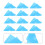50Pcs Durable Disposable Face Rest Covers Sky-Blue Nonwoven for Spas 6