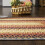 Boho Braided Area Rug Red 2 ft x 10 ft 5