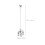 2Pcs Plastic Silver Dollhouse Mini Hanging Lamp Decorative Lighting 2