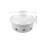 1Set Portable Ceramic Cheese Fondue Warmer with Lid White Table Server 2