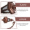 4Pcs 1:12 Scale Miniature Plastic Dollhouse Wall Lamp Light Brown LED 4