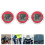 2Pcs Compact Waterproof Digital Motorcycle Clock for Car Dashboard Red 7