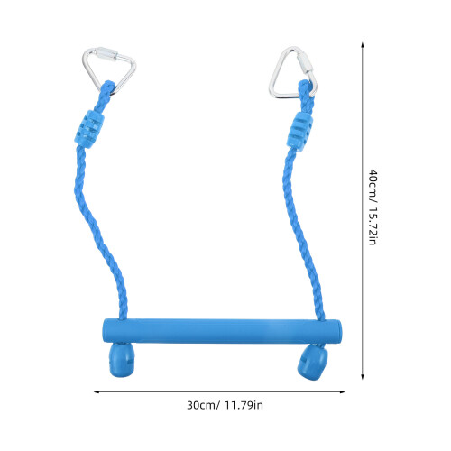 Blue Monkey Bars Outdoor Climbing Playset Durable Plastic Metal 1