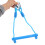 Blue Monkey Bars Outdoor Climbing Playset Durable Plastic Metal 7