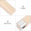 8Pcs Beige Blind Cord Pull Handles Iron Plastic Weighted Replacement 4