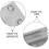 12Pcs Heavy-Duty Silver Iron Tape Dispenser Replacement Cutter 4