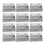 12Pcs Heavy-Duty Silver Iron Tape Dispenser Replacement Cutter 6