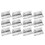 12Pcs Heavy-Duty Silver Iron Tape Dispenser Replacement Cutter 10