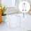 Clear Acrylic Cell Phone Locker Box with Cam Lock for Office Use 6