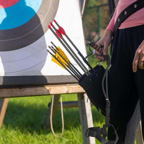 Archery Practice Aid Adjustable Bow Trainer for Indoor Outdoor Use 2