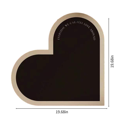 Valentinsdag badeværelsestæppe superabsorberende 20x20 tommer 2