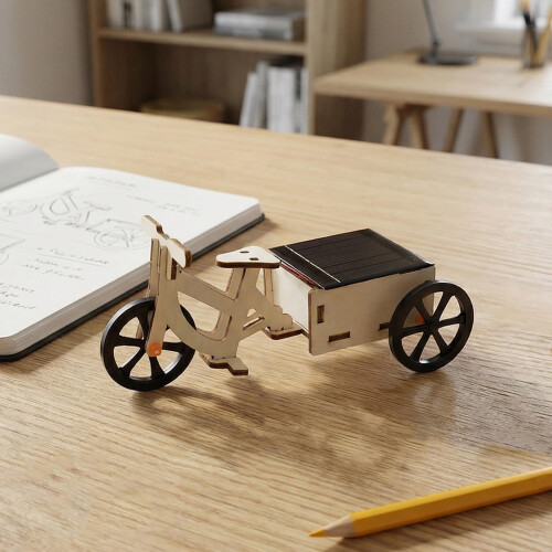 2St Gele Solar Tricycle Kit - Educatief Stem Bouwpakket 2