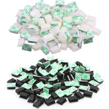 100pcs U Type Adhesive Cable Clips for Desk and Wall, Strong Hold Wire Organizer for Home Office
