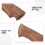 Cutter Handle Wood Comfortable Grip Non-Skid Kitchen Replacement 4