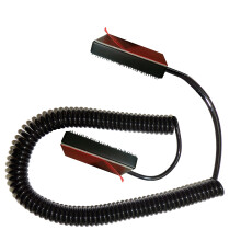 Universal Coiled Security Cable for Remote Control with Adjustable Hook Loop Fastener, Single Pack CBL02