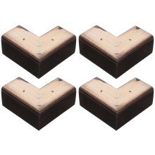 4Pcs Solid Wood Furniture Legs Brown Sofa Replacement Feet for Tables
