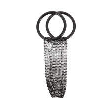 Zwarte Mini Clutch Wijn Handgemaakt Met Stevige Polyester