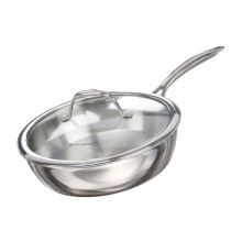 Buckingham Elite Tri-Ply Saute Pan with Glass Lid