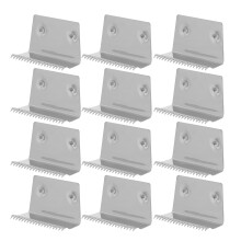 12St Robuuste Metalen Vervangmesjes Voor Tape Dispenser, Zilverkleurig