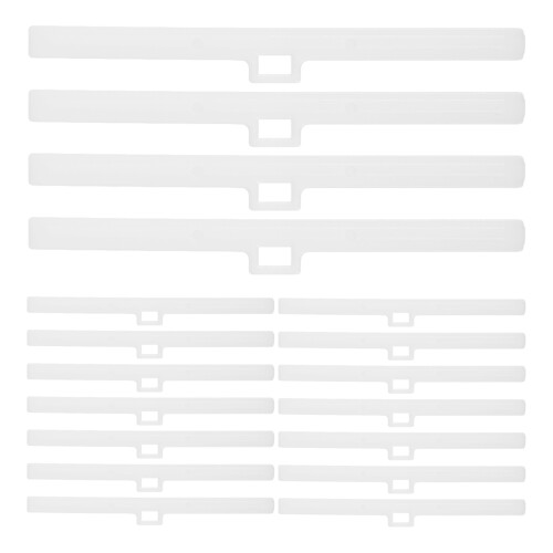 24Pcs White Vertical Blind Connecting Clips Wear-Resistant Plastic