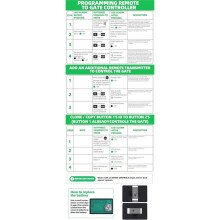 2pack AXP1 AXS1 for Controls Gate Opener, Gate Opener Remote Fits All Single Opener and/or Double Opener Systems