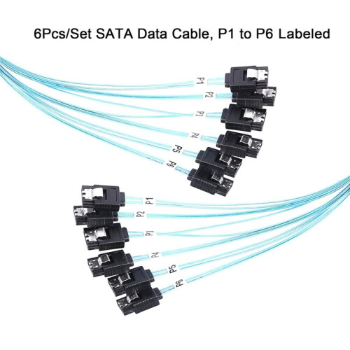 6PCS  Data Cable, to  7 Pin HDD Data Cables, /SAS Cable for Server,Bitcoin Miner Computer, CD DVD Drive 1