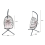 Fimous Fimous Rattan Single Egg Hanging Chair & Cushion 4