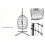 Fimous Fimous Rattan Single Egg Hanging Chair & Cushion 5
