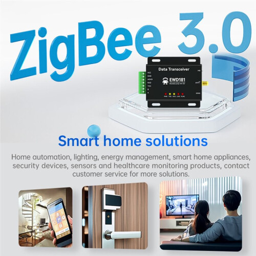 Zigbee3.0 RS485 RS232 Self Networking Modem CDSENET EWD181-Z20(232/485) Ad Hoc Network Coordinator Router Program 2
