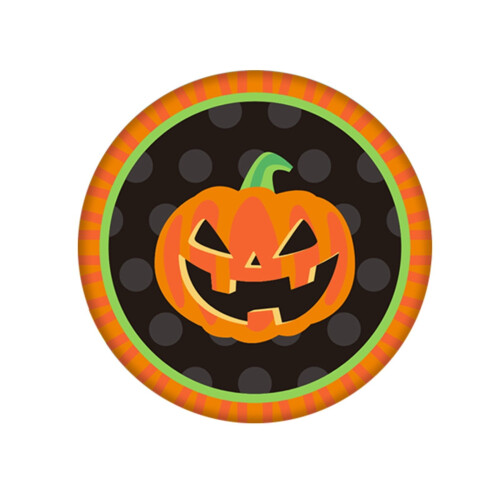 Halloweenpumpa Pappersmuggar och Tallrikar Set