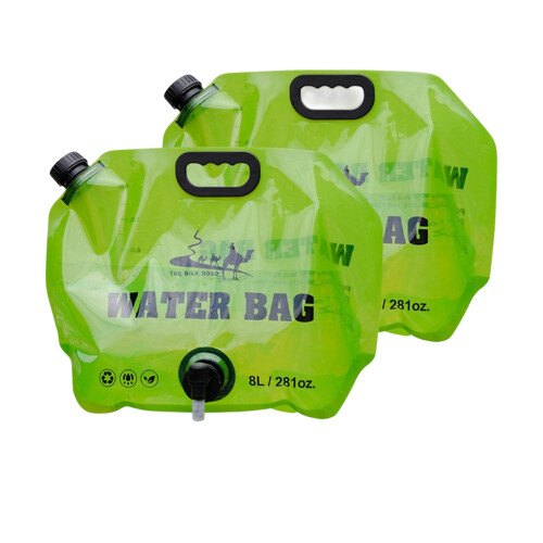 Sac de conteneur d'eau pliable, conteneur d'eau potable-Vert