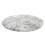Fluffy Round Rug Gray Shag Plush 5 ft 1